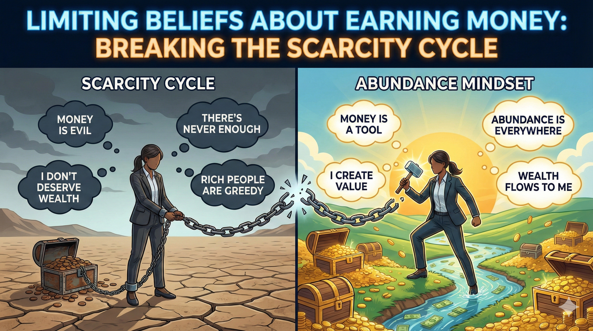 Limiting Beliefs About Earning Money: Breaking the Scarcity Cycle